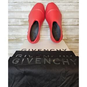 Authentic GIVENCHY Show Low Shoes - Red - Rubber - Size US 12 / EU 45